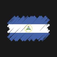 vetor de bandeira da nicarágua. bandeira nacional