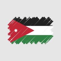 vetor de bandeira da Jordânia. bandeira nacional