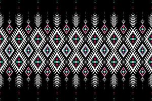 bela arte padrão asteca. sem costura padrão geométrico étnico em tribal. vetor