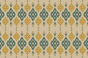 arte padrão de tecido ikat. padrão sem emenda oriental geométrico étnico tradicional. vetor