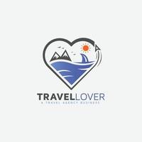 modelo de design de logotipo de viagem de reserva on-line. logotipo de viagem para a agência de negócios. vetor