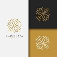 vetor de logotipo de spa e beleza