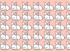 vetor conjunto de ícones de coelho. coelho simples dos desenhos animados isolado