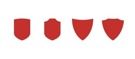 proteção de seguro e símbolo de escudo de segurança ilustração em vetor plana.