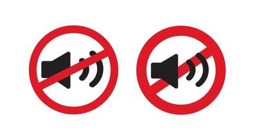 proibição de ícone de som alto. ilustração vetorial vetor