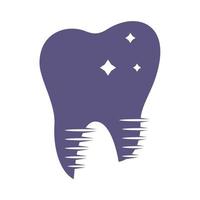 design de ilustração vetorial modelo logotipo dental. modelo de vetor de design abstrato de dentes de logotipo de clínica odontológica.