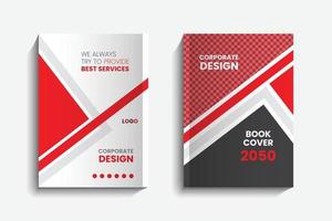 modelo de design de impressão de capa de livro corporativo de negócios profissional moderno e criativo em a4 vetor