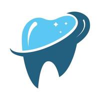 design de ilustração vetorial modelo logotipo dental. modelo de vetor de design abstrato de dentes de logotipo de clínica odontológica.