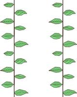 sem costura padrão com folhas geométricas desenhadas à mão coloridas. impressão vetorial têxtil na moda vetor