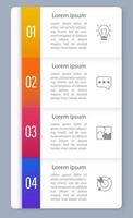 trabalho em equipe no modelo de design de gráfico infográfico de formas da empresa vetor