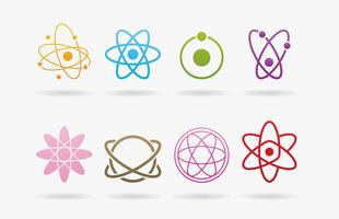 Logos Atom vetor