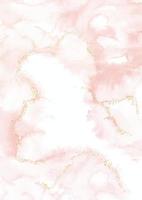 fundo de design de aquarela e glitter rosa vetor