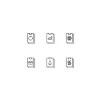 coleção de ícones de linha de sinais vetoriais e símbolos monocromáticos desenhados com linha fina preta. adequado para loja, sites, aplicativos. alvo, progresso, globo, loja, âncora, coquetel de coco na área de transferência vetor