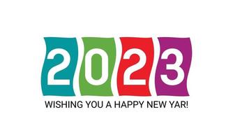 feliz ano novo 2023 projeto vetor