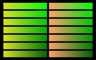 paleta de cores moderna. cores populares. tabela de cores. vetor eps 10. amostras de cores futuristas gradientes.