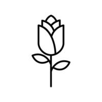 ícone de flor. flor de tulipa. ilustração de design de ícone de flor. sinal de ícone de flor. vetor de ícone de flor. design de vetor de logotipo de flor.