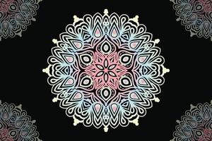 desenho de mandalas. design de padrão de renda redonda. vetor