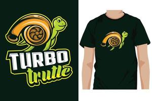 logotipo da mascote de e-sports turbo trutle. tartaruga t-shirt design ilustrações vetoriais. vetor