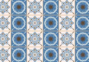 Azulejos bege e azul vetor