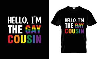 design de camiseta paga gay, slogan de camiseta paga gay e design de vestuário, tipografia paga gay, vetor pago gay, ilustração paga gay