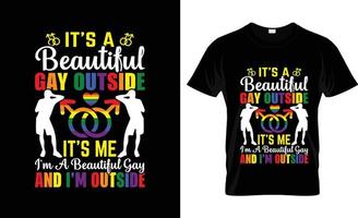 design de camiseta paga gay, slogan de camiseta paga gay e design de vestuário, tipografia paga gay, vetor pago gay, ilustração paga gay