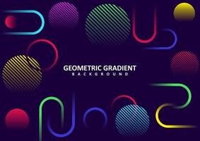 fundo de vetor colorido gradiente geométrico