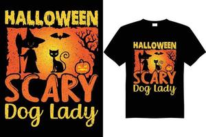 vetor de design de camiseta de halloween, ilustração de camiseta de halloween