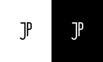 modelo grátis de logotipo de vetor de letra jp vetor grátis