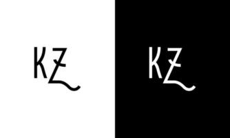 modelo grátis de logotipo de vetor de letra kz vetor grátis