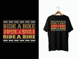 design de camiseta de bicicleta vetor