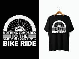 design de camiseta de bicicleta vetor