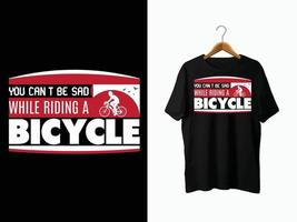 design de camiseta de bicicleta vetor