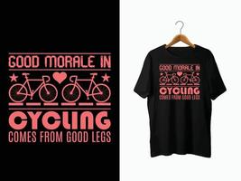 design de camiseta de bicicleta vetor