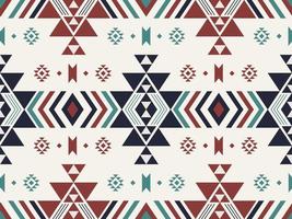 padrão geométrico étnico. sudoeste asteca forma geométrica colorida sem costura de fundo. uso para tecidos, têxteis, elementos de decoração de interiores étnicos, estofados, embrulhos. vetor