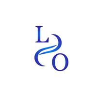 lo design de logotipo azul para sua empresa vetor