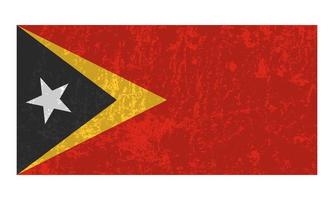 bandeira de timor-leste, cores oficiais e proporção. ilustração vetorial. vetor