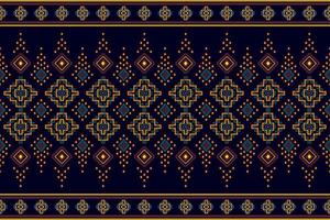 ikat design de decoração étnica padrão sem emenda. tecido asteca tapete boho mandalas têxtil decoração papel de parede. motivo nativo tribal flor bordado tradicional decorativo vetor fundo ilustrado