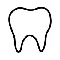 ícone de doodle desenhado de mão do dente. ilustração vetorial de dentes para folheto, banner, clínica odontológica, logotipo, adesivo vetor