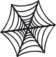 conceito de teia de aranha. apartamento. ilustração vetorial. imagem isolada no fundo branco. elemento de design para sites de pôster de brochura de design vetor