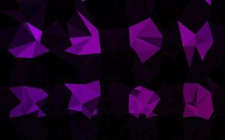 modelo de mosaico de triângulo de vetor roxo escuro.