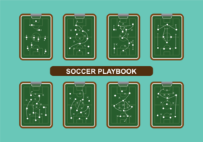 Vector de playbook de futebol