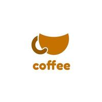 modelo de logotipo de xícara de café vetor