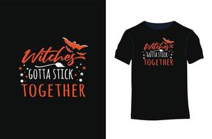 design de camiseta de tipografia de vetor de citações de halloween