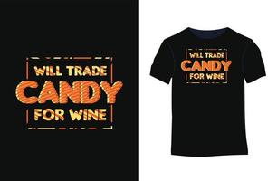 design de camiseta de tipografia de vetor de citações de halloween