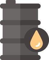 ícone plano de barril de óleo vetor
