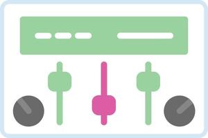 ícone plano do painel de controle vetor