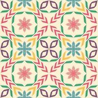design de estilo de bordado de arte ikat de padrão étnico geométrico sem costura para papel de parede, fundo, tecido, cortina, tapete, roupas, embrulho. vetor
