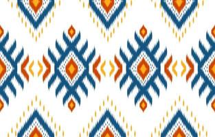 arte abstrata padrão tribal étnica. padrão sem emenda de ikat étnico. estilo americano, mexicano. vetor