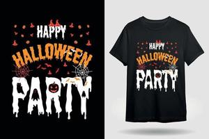 design de camiseta de halloween para festa vetor