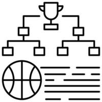 ícone da liga, tema de basquete vetor